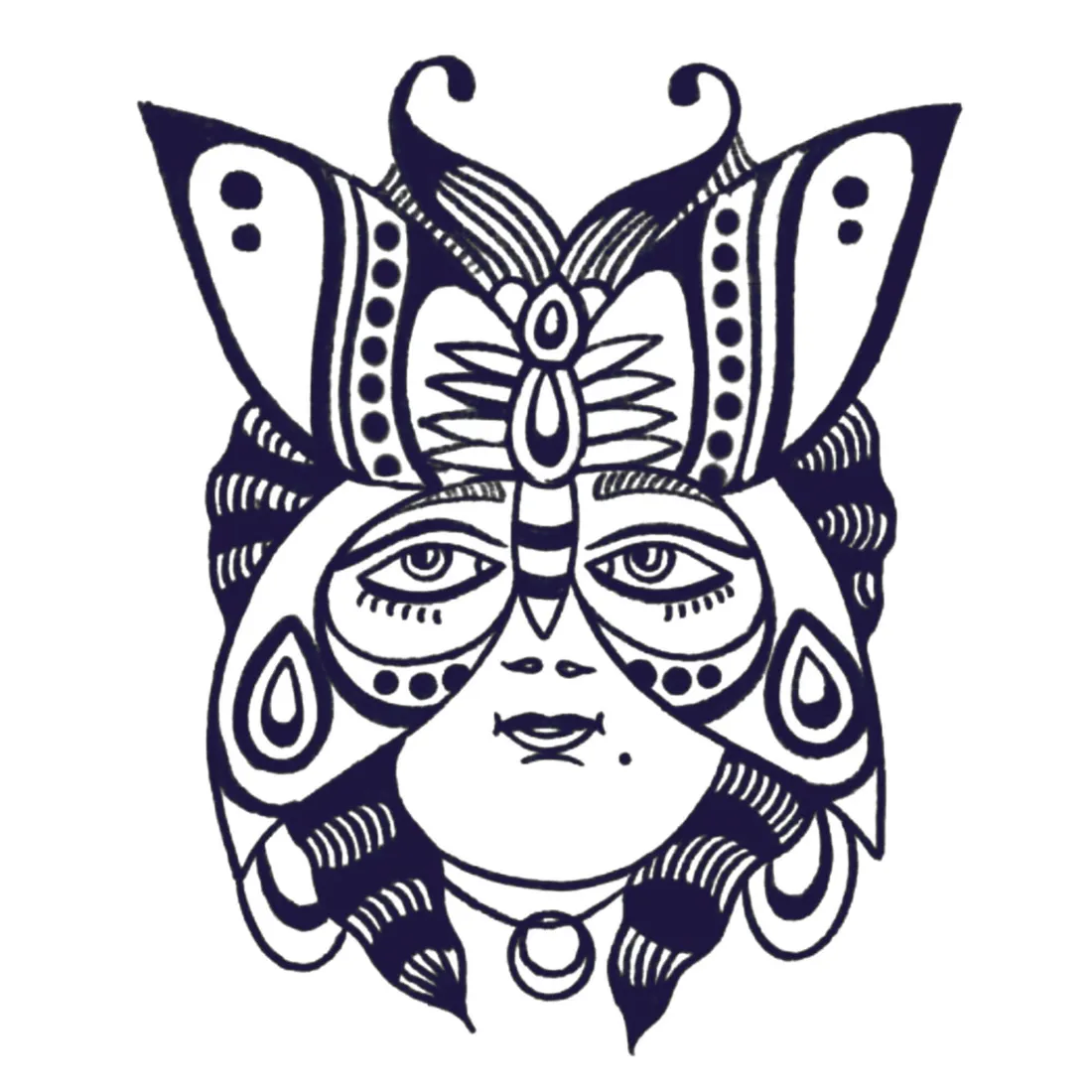 Papillon de nuit — F.06, disponible — pièce unique 1/1