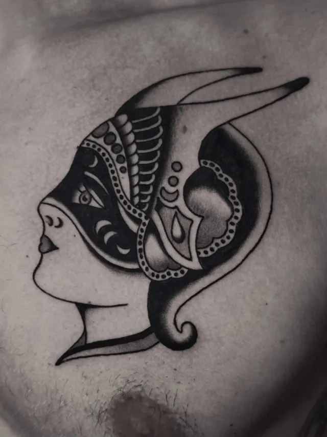 Valkyrie — tatouage traditionnel réalisé par Paul Northe (T.03)